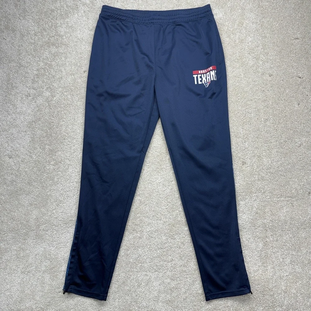 Houston Texans Chuck Chaser Pants Mens Medium NFL‎ Football Athletic Sweatpants